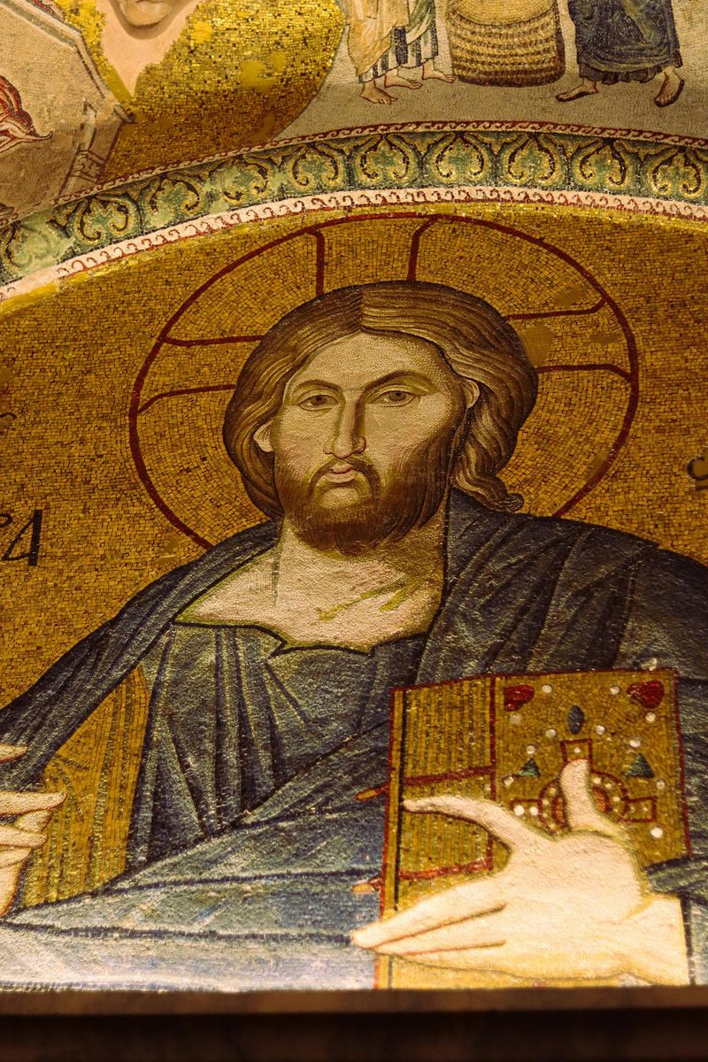 Byzantine mosaic of Christ Pantocrator, depicting the full divinity of the Son that the Arian heresy denied