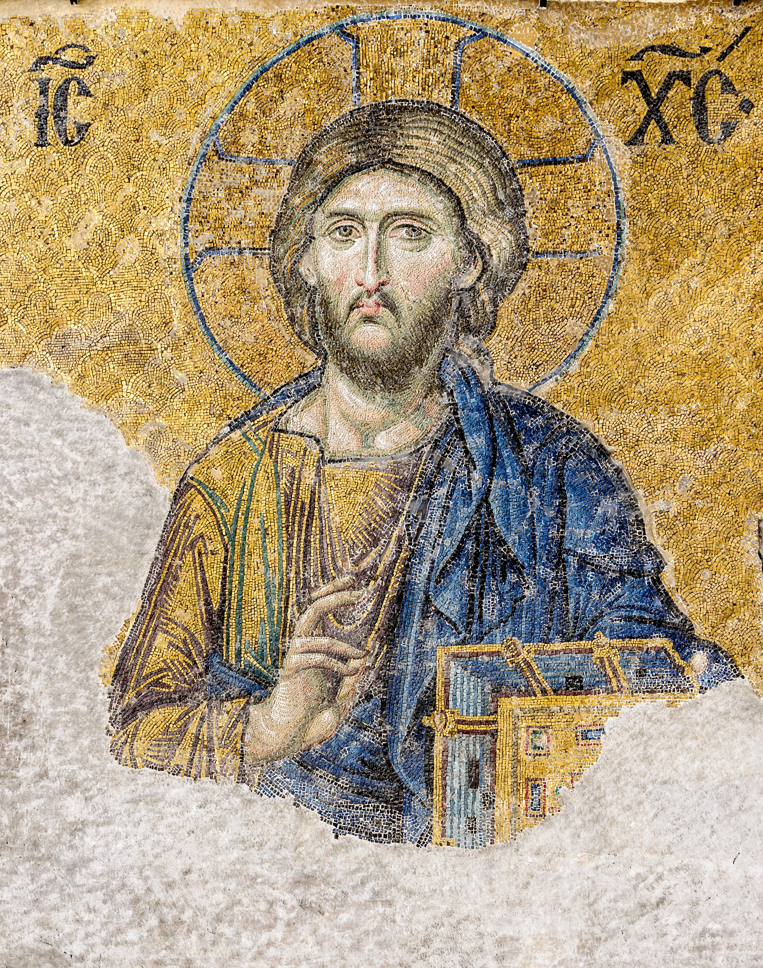 Christ Pantocrator mosaic from Hagia Sophia