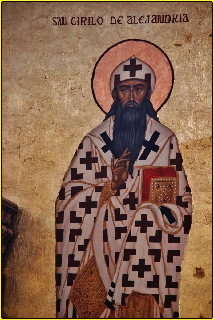 Icon of St. Cyril of Alexandria at the Catedral Ortodoxa San Jorge, 5th-century Church Father and Doctor of the Church