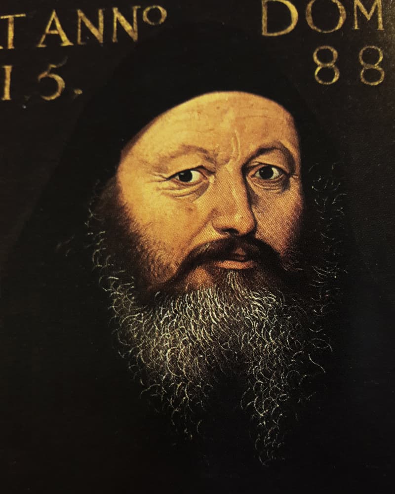 Sixteenth-century icon of Patriarch Jeremias II Tranos of Constantinople, the recipient of the Tübingen Lutheran theologians' Greek translation of the Augsburg Confession in 1574–75.