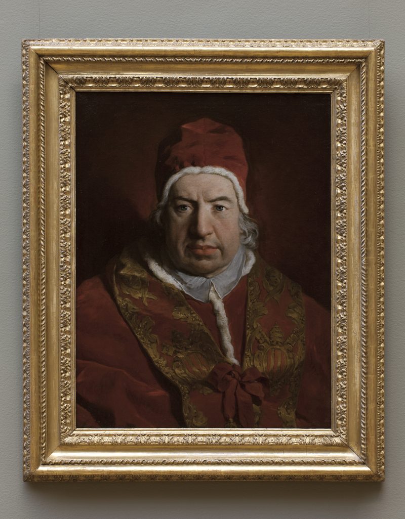 Pierre Subleyras' 1746 portrait of Pope Benedict XIV, formerly Prospero Lambertini, who codified the canonization process