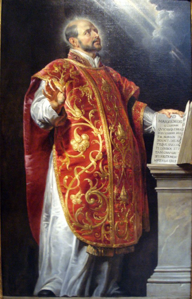 St. Ignatius of Loyola, painted by Peter Paul Rubens (c. 1610–1622). Public domain, via Wikimedia Commons.