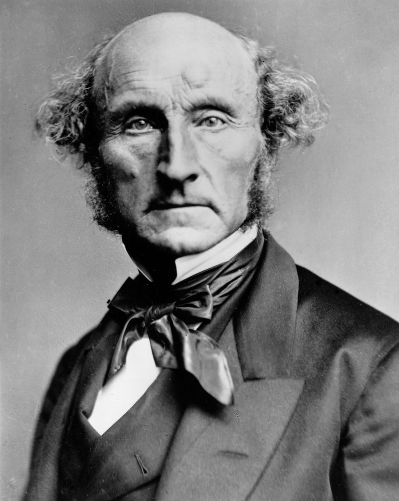 Photograph of John Stuart Mill, circa 1870, by the London Stereoscopic Company