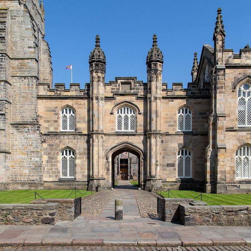 King's College, Old Aberdeen—the medieval centerpiece of the University of Aberdeen and the historic home of its Faculty of Divinity