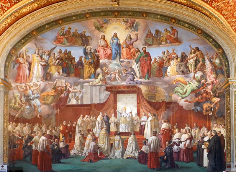 Francesco Podesti, Proclamation of the Dogma of the Immaculate Conception (1859–1861), Sala dell'Immacolata, Vatican