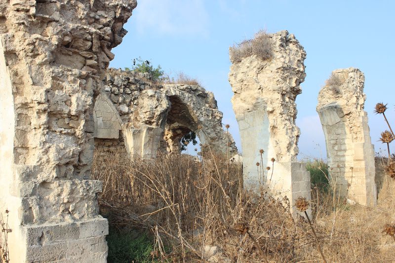 Aerial view of Tel Ashdod, the multi-period mound on Israel's southern coastal plain that contains the remains of the Philistine city of Ashdod where 1 Samuel 5 places the temple of Dagon