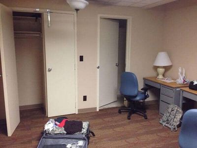 Barracks room at Fort Benning during the Army's Direct Commission Course, January 2014