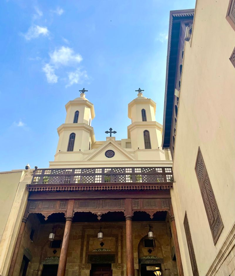 The Hanging Church (Al-Moallaqa) in Coptic Cairo, Egypt — one of the oldest Coptic Orthodox churches, representing the miaphysite tradition that separated from the Imperial Church after the Council of Chalcedon